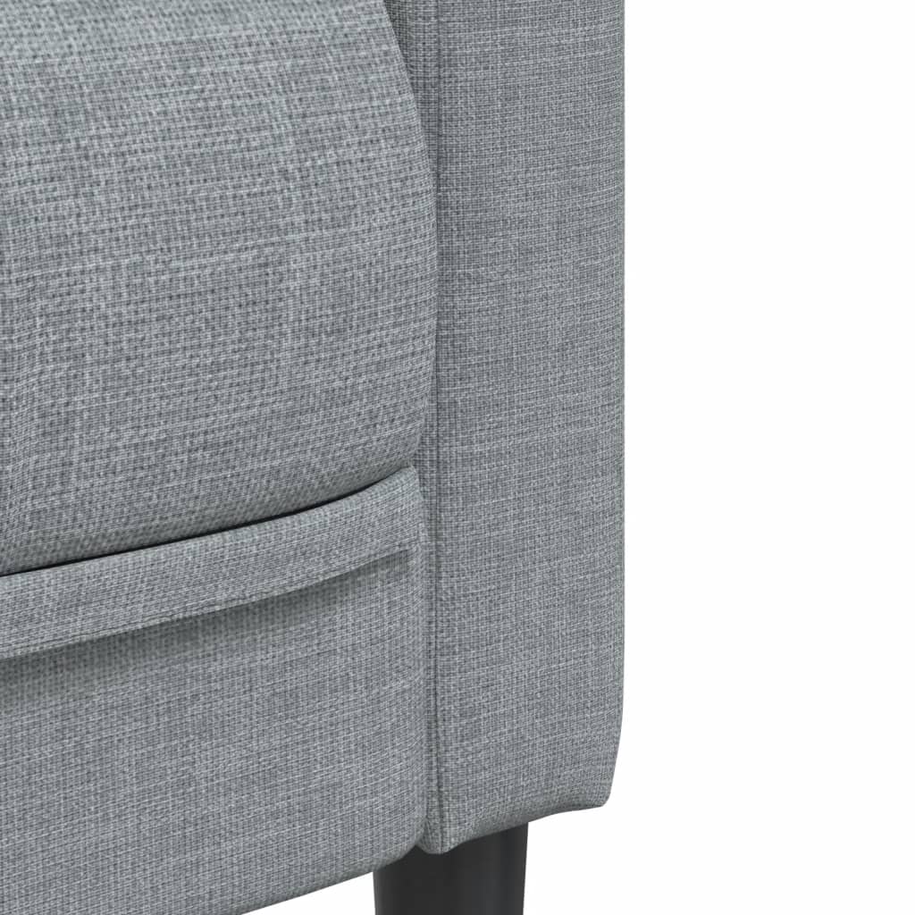 Armchair Light Grey Fabric