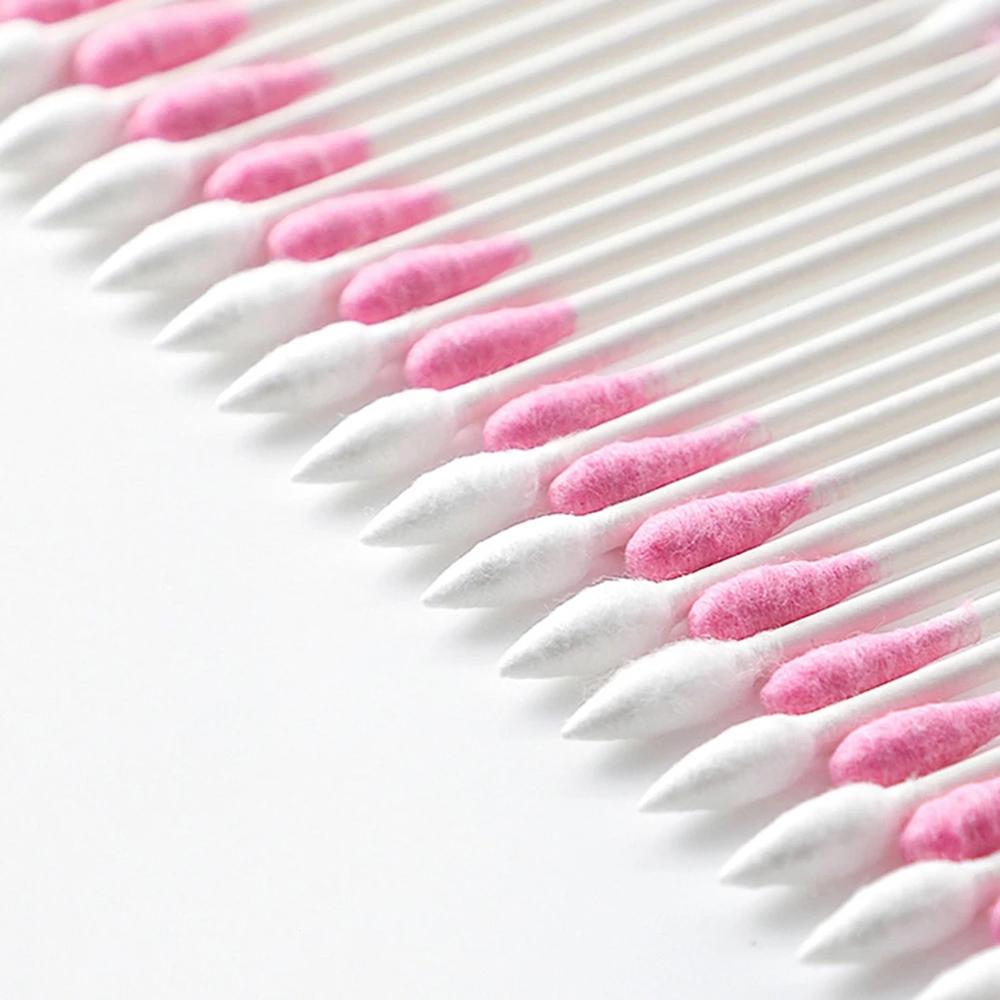 Men Women Paper stick Cotton Home Cotton Swabs Dual Heads Makeup Cotton stick Ear Cleaning Tools