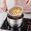 Stainless Steel Stainless Steel Colander Ergonomic Handle Draining Basket  Kitchen Use