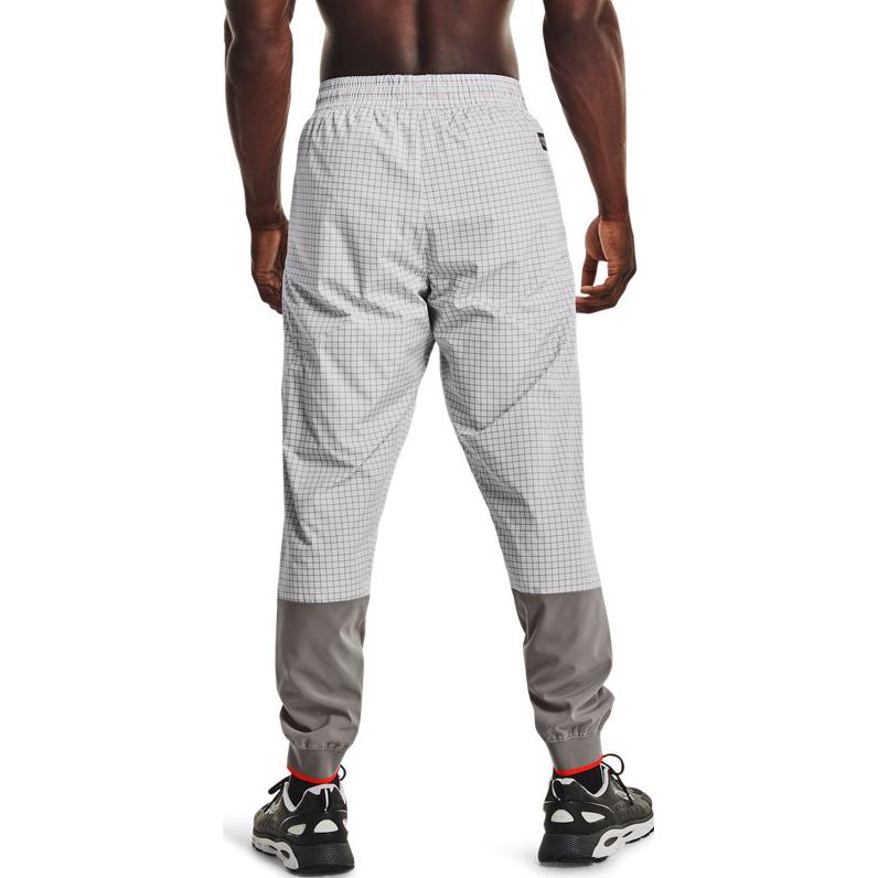 Under Armour Тканые спортивные штаны серии SS22 для тренировок и бега, повседневные сращенные спортивные штаны, мужские брюки, белые 1366187-066
