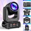 100W LED Lyre Beam Moving Head Light | Sound Activated & DMX Control, Includes Flight Case for DJ/Disco/Wedding/Bar Stages