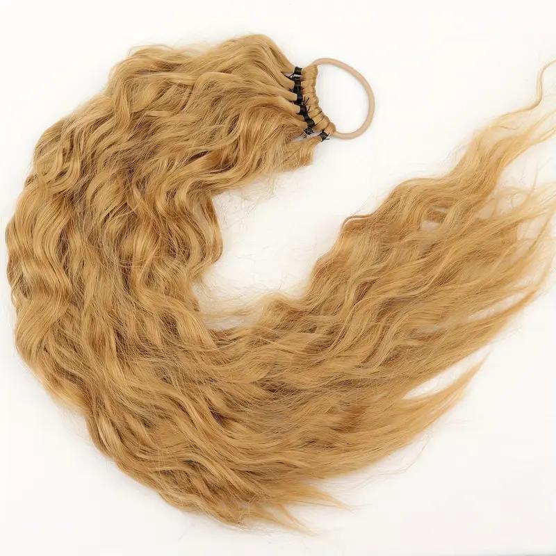 MISS WIG Синтетический длинный прямой вьющийся хвостик для наращивания волос резинка плетеный хвостик натуральный мягкий хвостик для женщин повседневная одежда