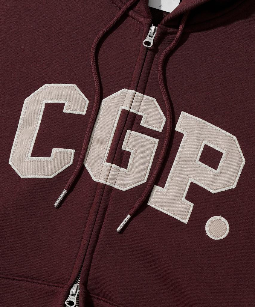 Толстовка на молнии с логотипом CGP_Бордовый