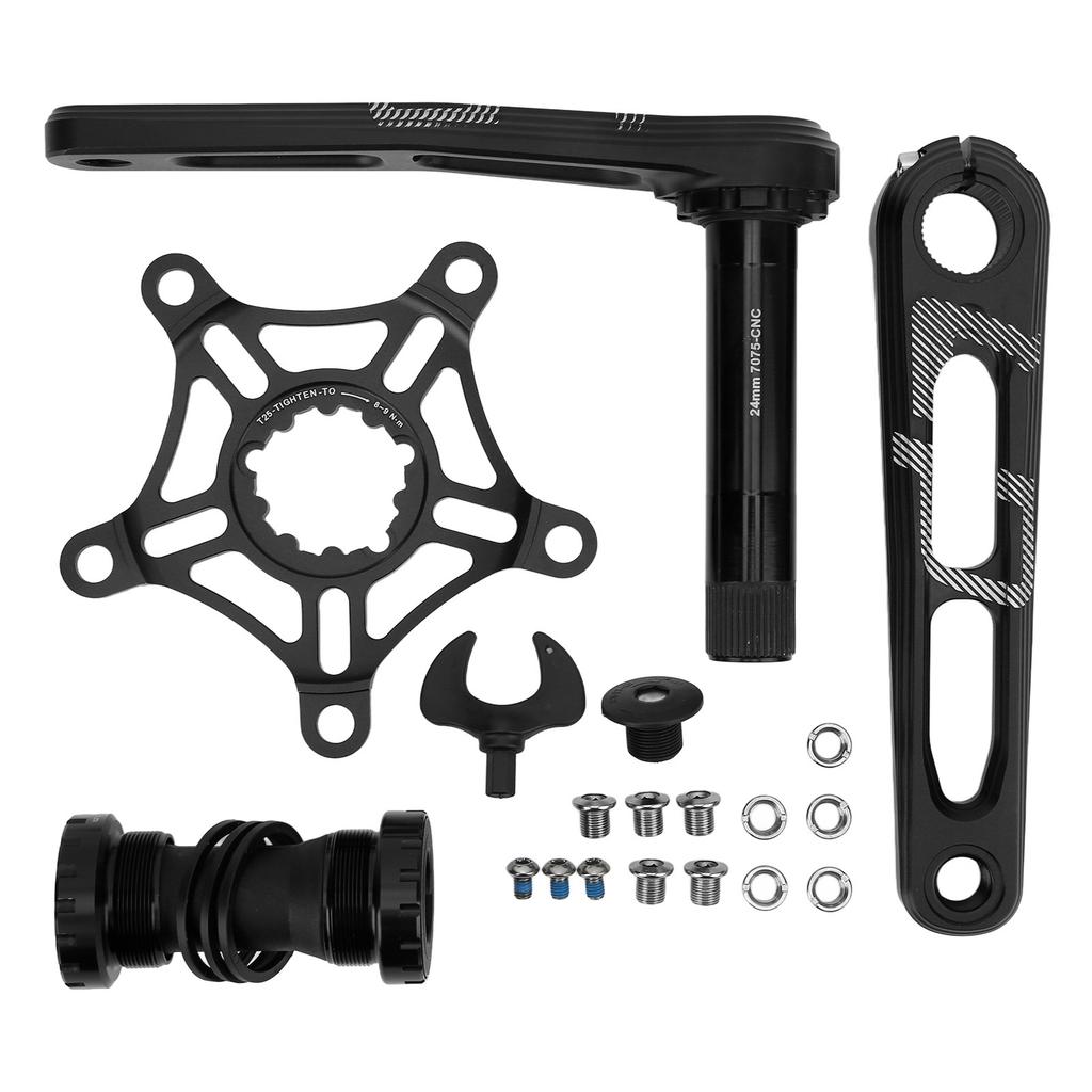 Lp Litepro Складная велосипедная система Шатуны Алюминиевый сплав 130 BCD Велосипедная система Шатуны CNC Изогнутая полая ручка