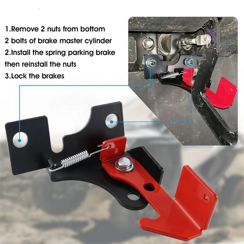 Heavy Duty Spring Parking Brake Lockable Parking Brake Metal Assembly Adjusting Tool Replacement Powersports Accessories