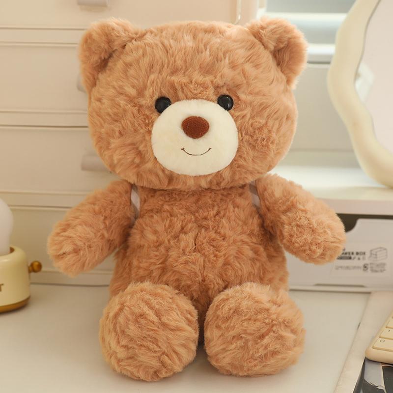 30/45 см милый лисий медведь слон с рюкзаком плюшевая игрушка-сопровождающая мягкие животные мягкая кукла детские игрушки подарок на день рождения