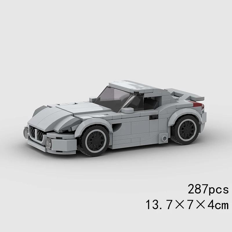 Скоростной кабриолет MOC Автомобиль Супергонка Техническое транспортное средство Модель Строительный блок Гоночный Раллийный Спортивный Кирпич Рождественский Подарок Игрушка Город
