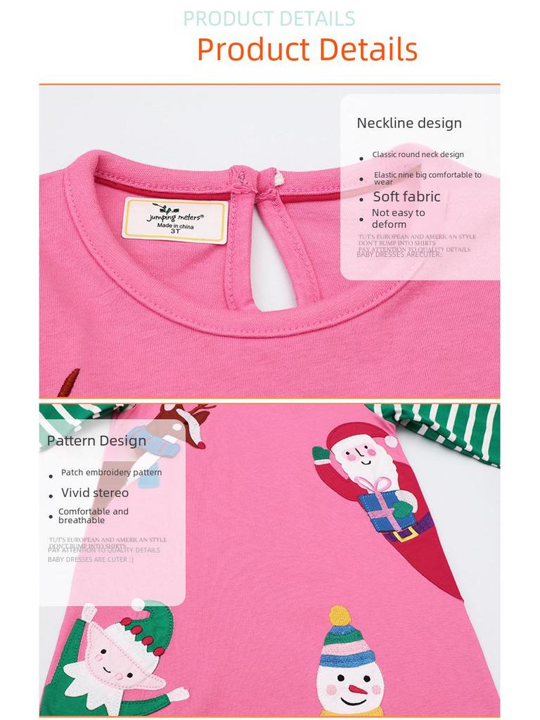 Новые платья А-силуэта с длинными рукавами для девочек, идеально подходящие для весны и осени