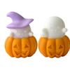 Жуткая тыква и призраки Рамка для изготовления свечей Многоразовый гибкий художественный набор Сезонное украшение Мыло Шоколад Выпечка