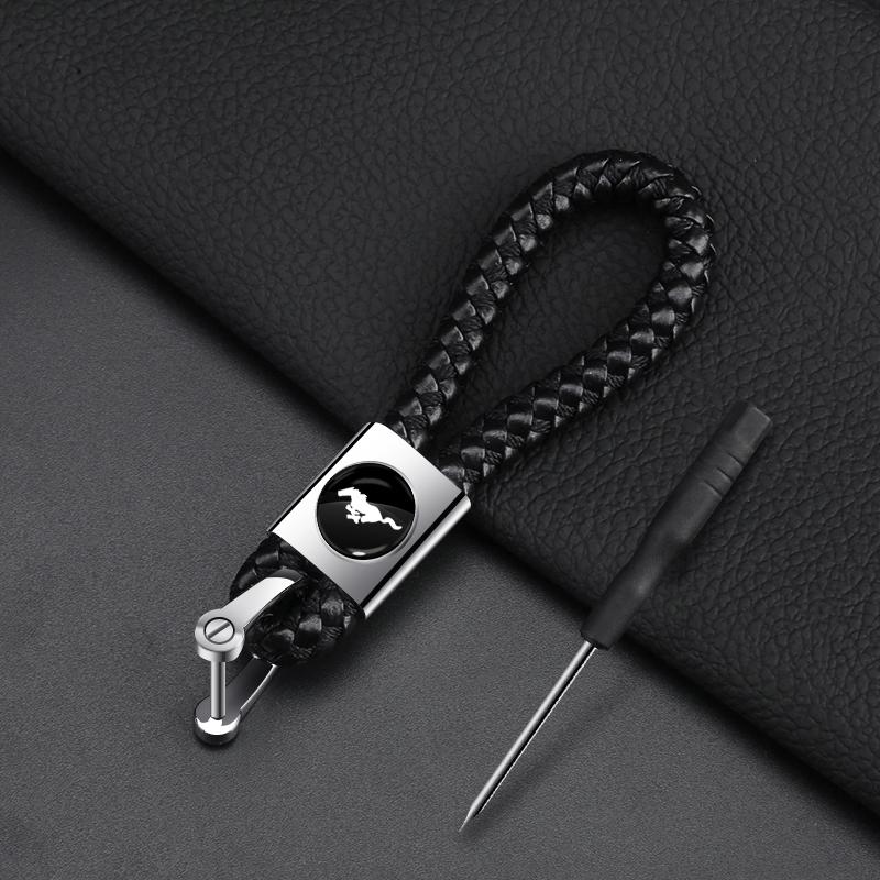 Кожаный Брелок для Ключей Автомобильный Брелок Подвеска Брелок Декор Стайлинг Для Ford Focus 2 3 mondeo mk3 f150 fusion mustang mk7