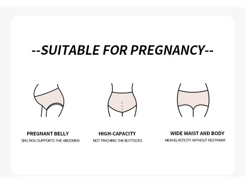 Леггинсы с высокой талией для беременных больших размеров с поддержкой живота - Не сдавливающие, безопасные для беременности, формирующие фигуру брюки для женщин