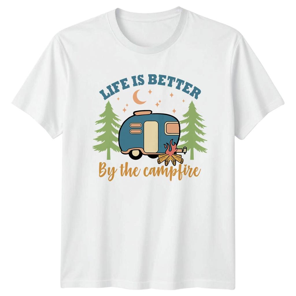 Life Is Better By The Campfire TShirt RV Camping Gift For Him And Her