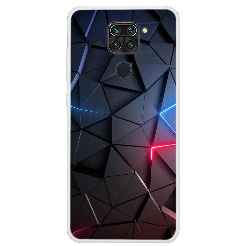 Чехол для Xiaomi Redmi Note 9 Красный Mi Note 9 Бампер Силиконовый ТПУ Мягкий Чехол для Телефона Для Xiaomi Redmi Note9 Чехол Мультяшный funda Оболочка