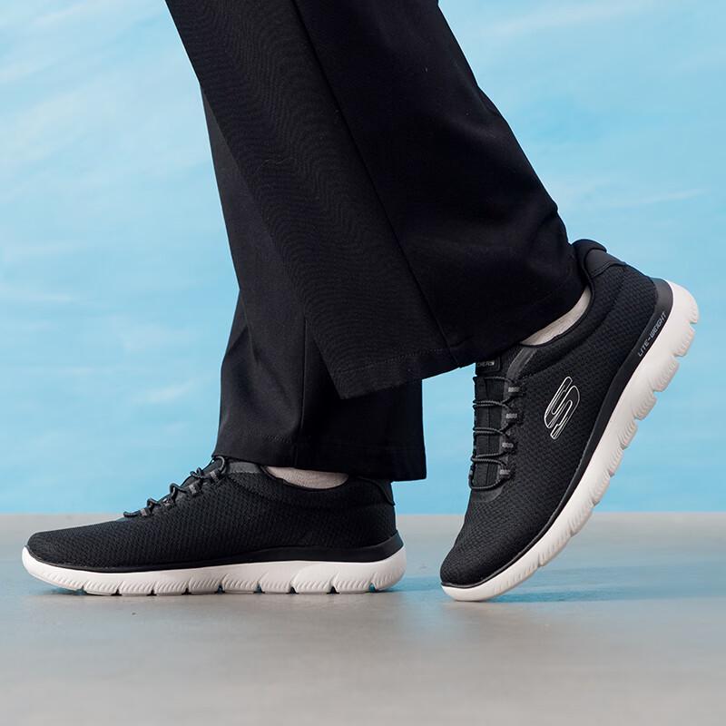 Skechers Мужская спортивная повседневная обувь для ходьбы 233049-BKW