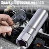 Universal Spark Plug Sleeve Wrench 3/8" Socket Magnetic Removal Tools Car Spark 16mm Angle 12-P B3F3