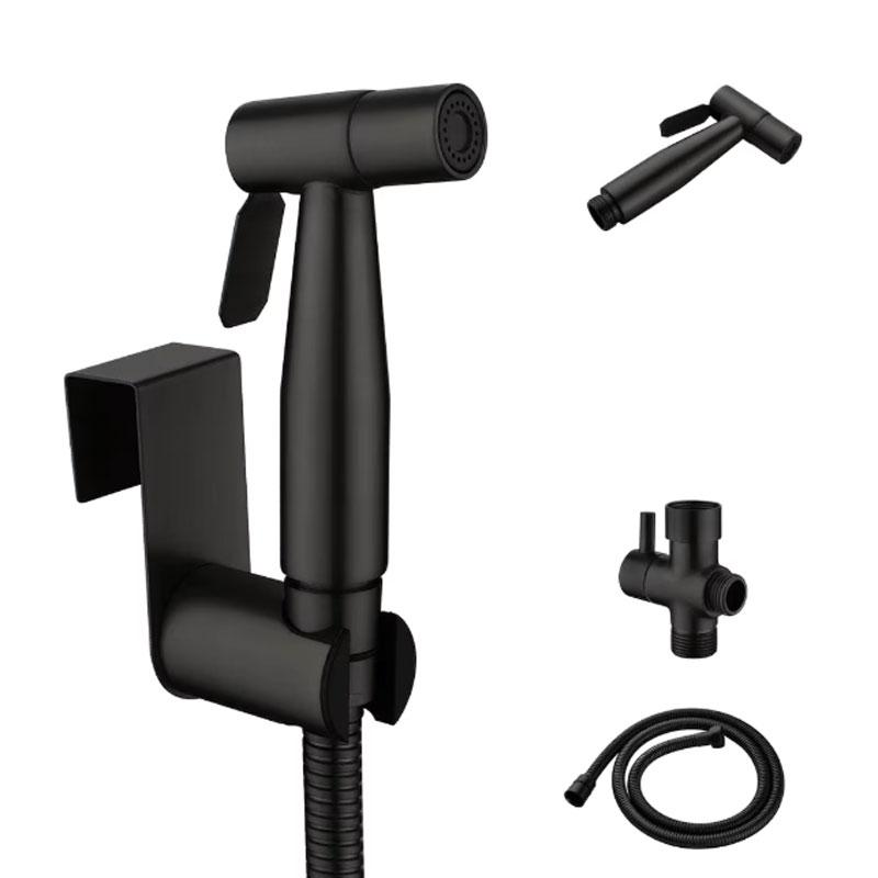 Modern Stainless Steel and ABS Handheld Bidet Set for Bathroom High Pressure Handheld Shattaf Sprayer for Muslim Toilet