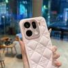 Кавайный Простой Клетчатый Узор Любовь Кожаный Чехол Для Oppo Find X8 X8s X9 Pro Plus Ultr Полная Защита Объектива Камеры Задняя Крышка Чехол