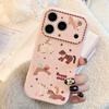 Милый Розовый Пони Чехол для Телефона для IPhone 16, IPhone 17 Pro Max и IPhone 14 с Цепочкой
