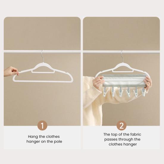 Дорожная вешалка Yousheng с 6 прищепками, высокая грузоподъемность, дизайн на липучке, портативная складная вешалка-прищепка, сушилка для полотенец