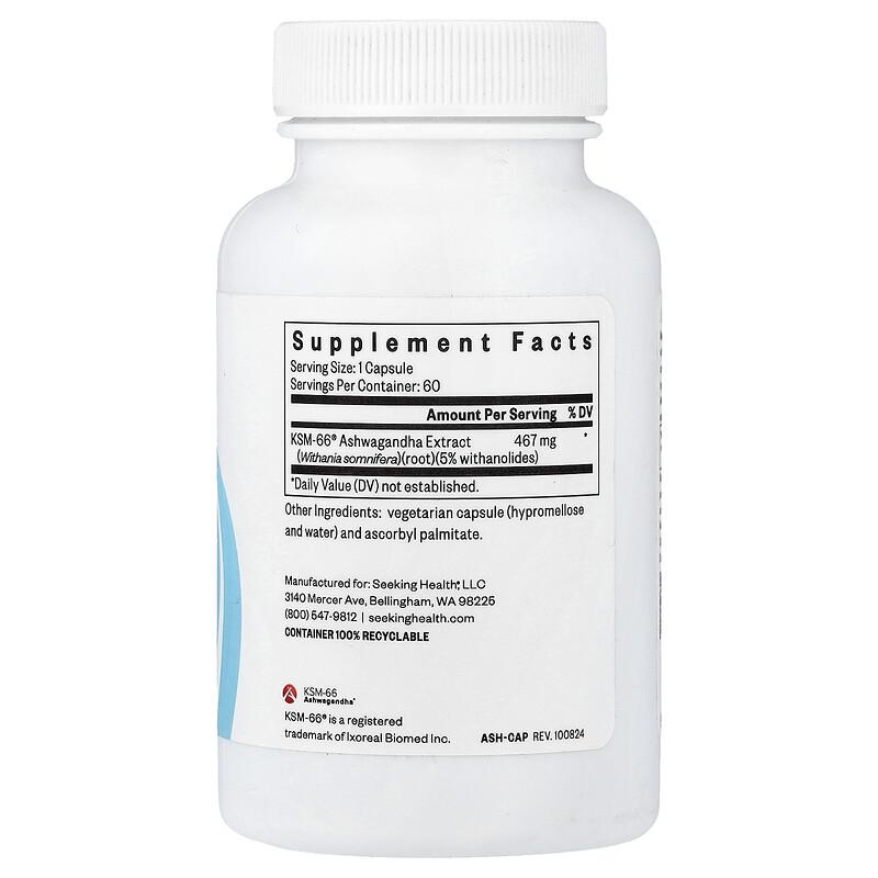 Ashwagandha, 60 Capsules