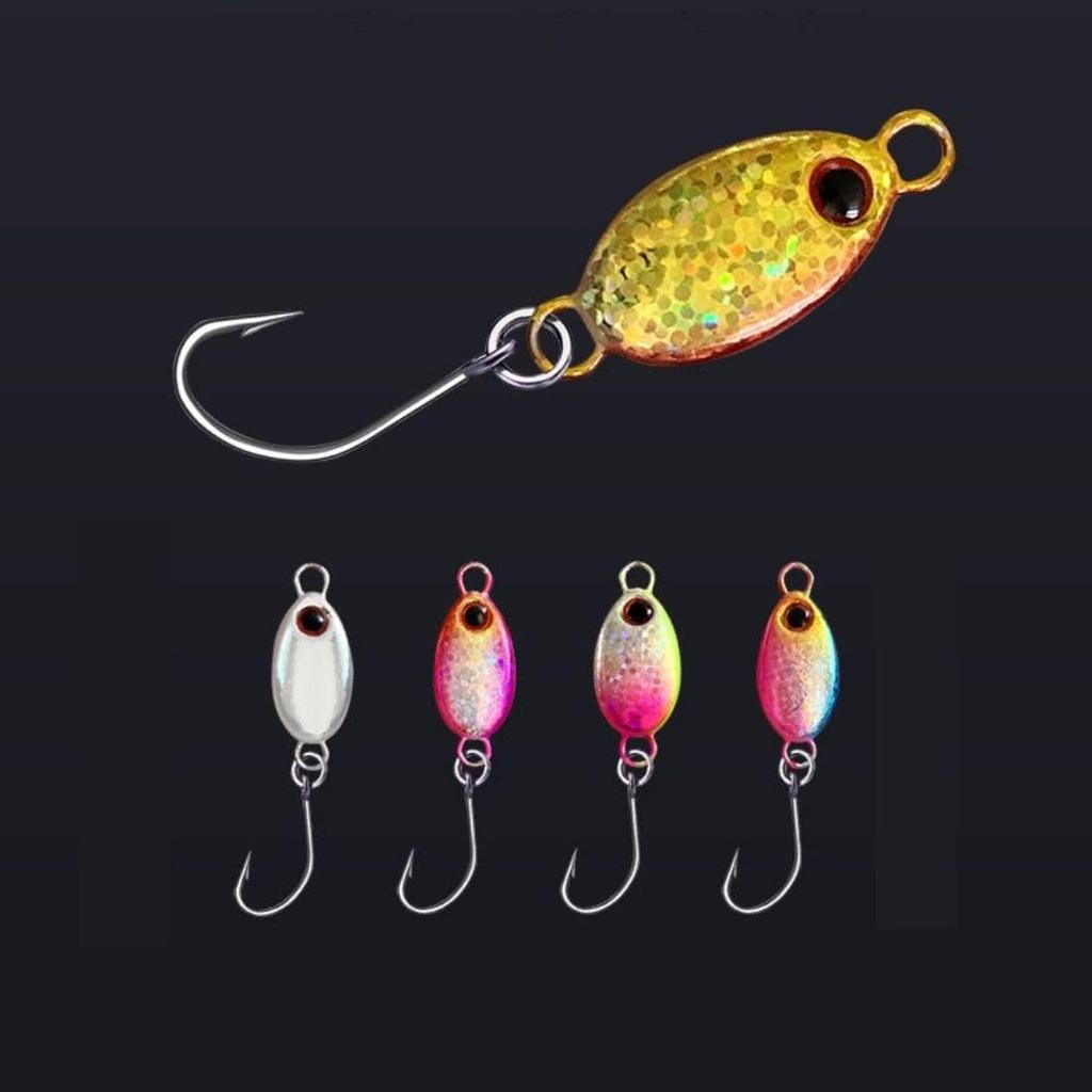 Овальные микро джиги, 2 г, 22 мм, Набор из 12 штук, Металлические джиги для джиггинга, Морской окунь, Ставрида, С покрытием (12 штук, Чехол в комплекте) [Параллельный импорт]