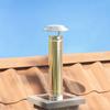 Chimney Rain Cover Silver 20 x 20 x 18 cm Stainless Steel