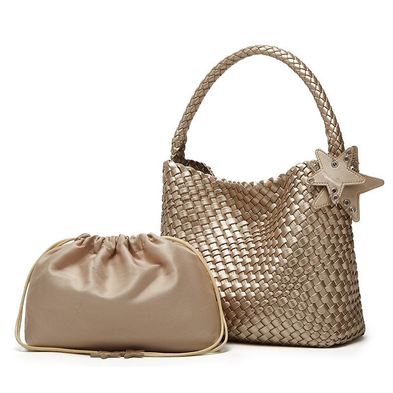 Повседневная большая вместительная наплечная сумка под мышкой, сумка ручной работы, модная и простая, портативная сумка-тоут для мамы и ребенка для женщин