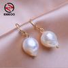 Gold Drop Earrings For Women Fashion Natural Freshwater Pearl Earrings Jewerly For Wedding Party Gifts