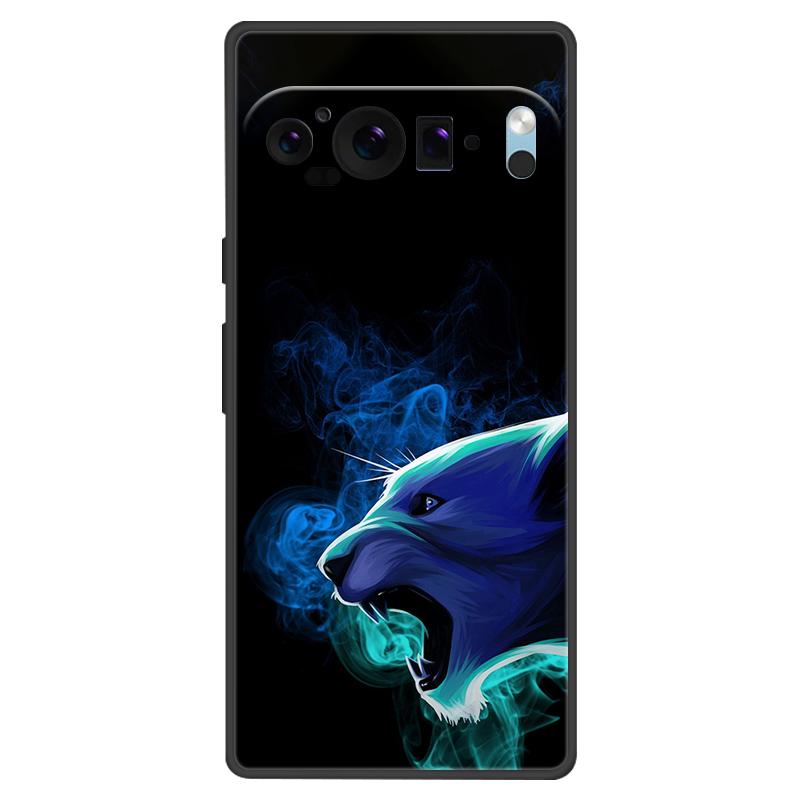 For Google Pixel 9 Pro XL Case Cool Painted Silicone TPU Soft Cover For Googe Pixel 9 9 Pro 8A Cases Black Protective Shells