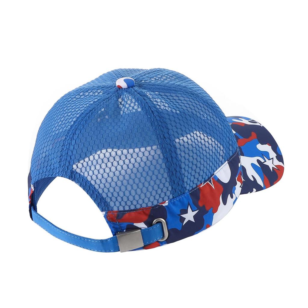 SIQITECH Летняя Дышащая Защита от УФ-лучей Идеально подходит для Поля и Спорта Синяя Детская Футбольная/Бейсбольная Кепка, Кепка для Мальчиков, 5-12, Сетка, Защита, Легкая,