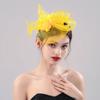 Luxury Fascinator Headdress British Retro Bridal Mesh Ribbons Cap  Girls