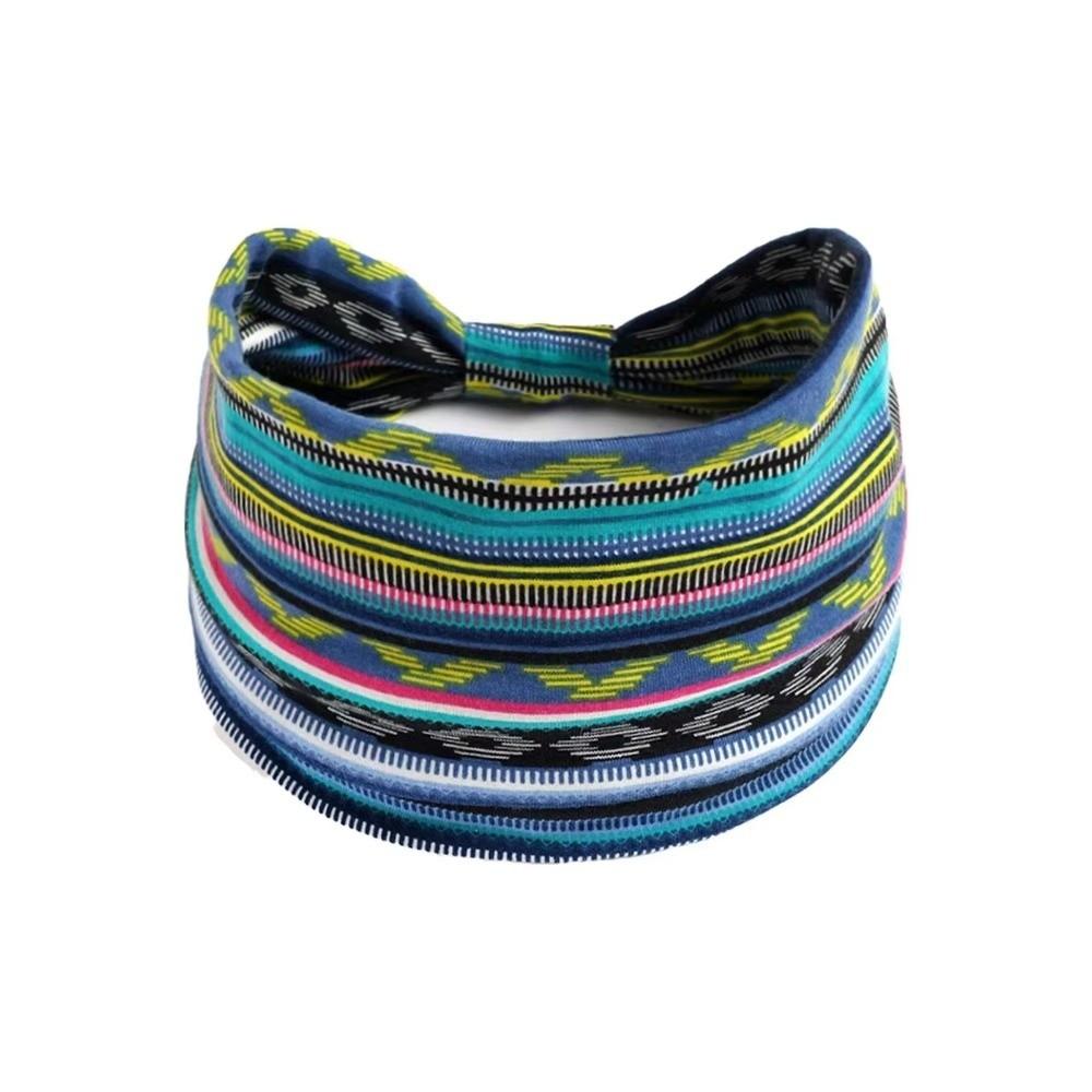 Широкие повязки на голову Boho, эластичный принтованный платок на голову, новая мягкая бандана для йоги