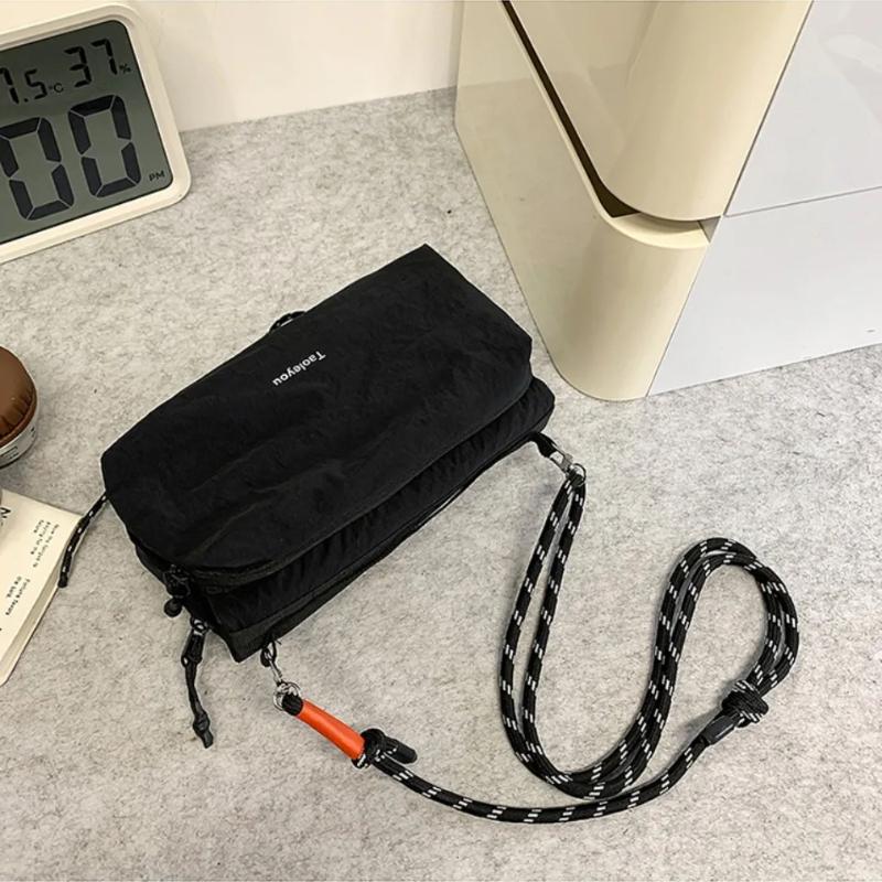 Unisex Sports Messenger Bag Large Capacity Shoulder Bag for Men Women, Durable Nylon Hiking Travel Backpack