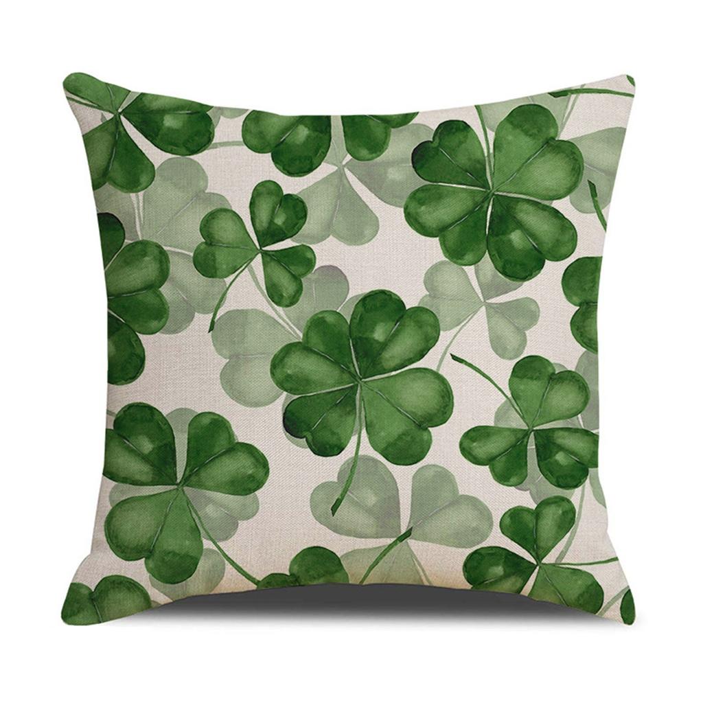 Улица. Чехол на подушку из хлопка и льна ко Дню Святого Патрика, наволочка для дивана, домашний декор, 18 дюймов