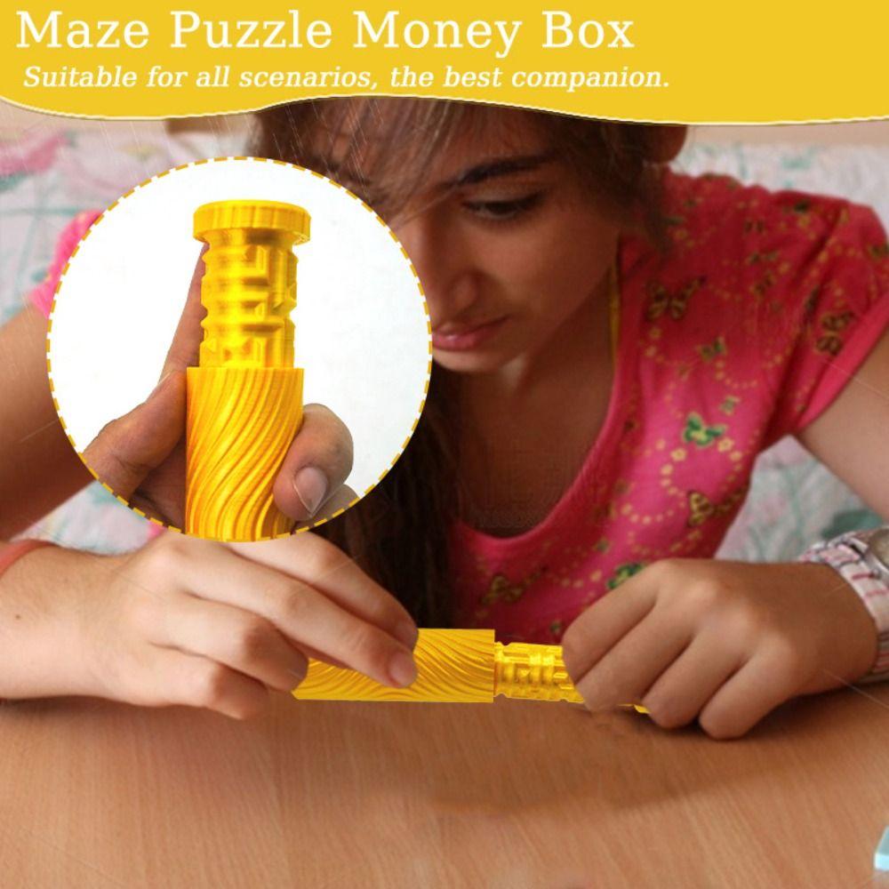 Assembly Puzzle Piggy Bank Storage Maze Money Holder Money Maze Puzzle Box  Birthday Christmas
