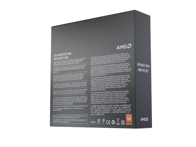 AMD Ryzen 7 7700X Box кулер 8 ядер 16 потоков 105 Вт гарантия / 4,5 ГГц(Ускорение 5.4ГГц) 100-100000591WOF 3 года [Товар]