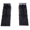2 PCs Car Ramps Heavy Duty 2.5 Ton Motorhome Levelling Ramps, Plastic Garage Workshop Car Lift, Portable Automotive Vehicle Campervan Car Ramp, Black