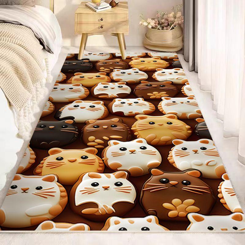 Bedside Carpet Cute Bedroom Stain Resistant Drifting Window Living Room Sofa Room Floor Mat Thickened Home Floor Mat