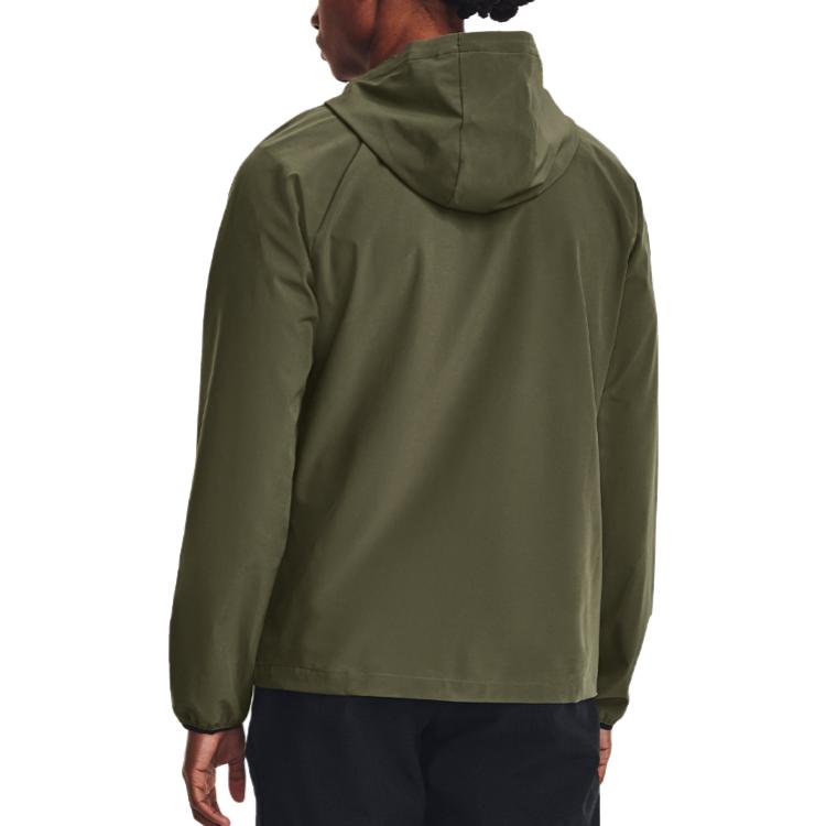 Under Armour Куртки Мужские Оливково-зеленый С капюшоном Умеренный Другое 1377171-390