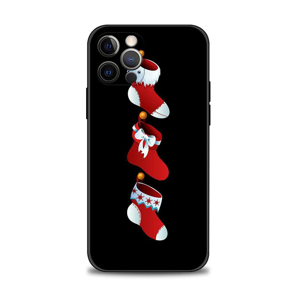 Мягкий силиконовый чехол для телефона для iPhone 14 13 12 11 Pro Max 6 6S 7 8 Plus X XS XR 12 13 Mini Shell Рождественская елка с оленем