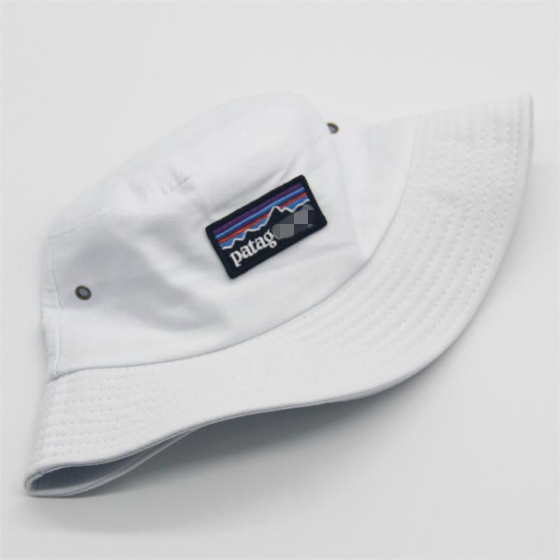 Cotton Bucket Hat With Embroidered Letters For Sun Protection And Casual Wear