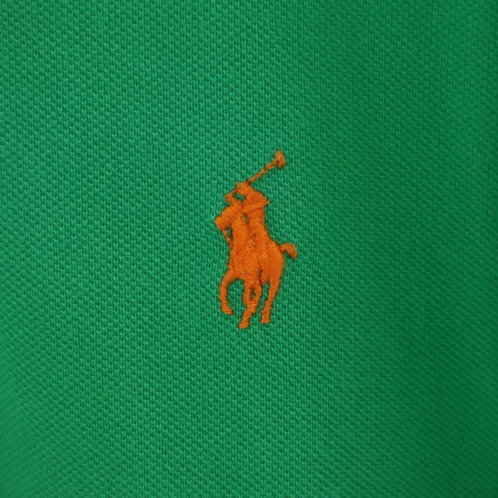Polo by Ralph Lauren Short Sleeve Polo Shirt L Green Fawn Men's Used
