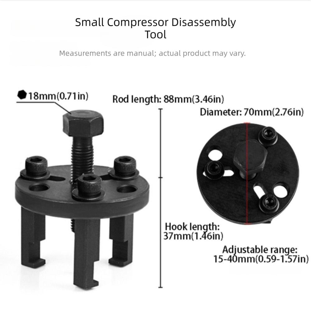 Portable Size Compressor Clutch Removal Tool AC Bearing Puller Tool Car Air Conditioner Repair