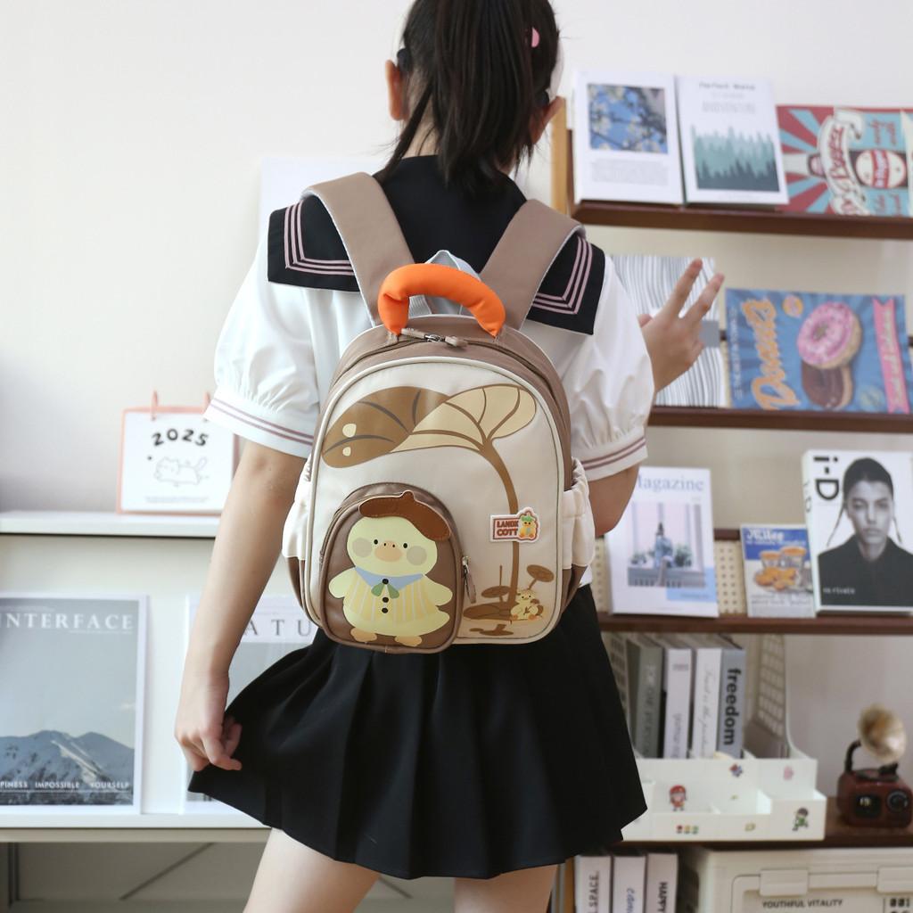 Toddler Backpack With Animal Illustration And Oxford Fabric For Early Childhood Education