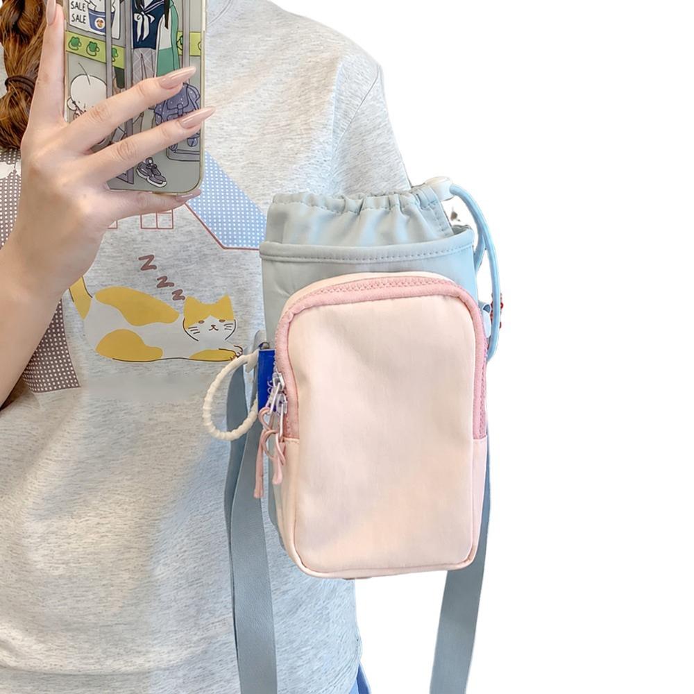 Lightweight Water Bottle Bag Dopamine Style Thermal Mugs Shoulder Bag Sports