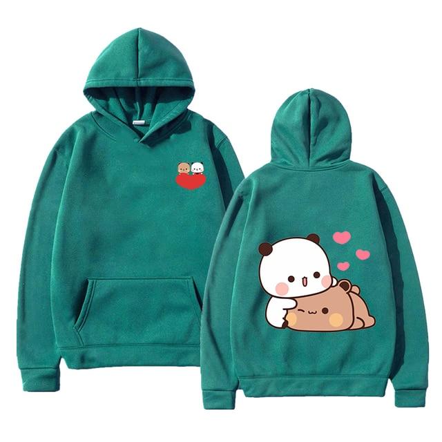 Bubu And Dudu Hoodie Women Aesthetic Graphic Funny Kawaii Bubble Tea Hoodies Unisex Anime Harajuku Vintage Pullovers Sweats