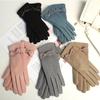 Full Finger Cold Protection Gloves Women's Gloves Korean Style Mittens German Fleece