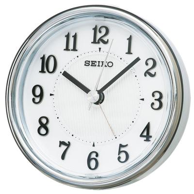 Часы-будильник аналоговые EL подсветка белый жемчуг KR895W SEIKO