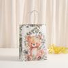 StoBag, Cute Bear Gift Bags with Handles, Kraft Paper Bag for Birthday Party Favors, Baby Shower, Decorations, Reusable 12/30pcs