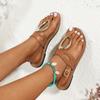 Summer New Women Sandals Fashiob Open Toe Outdoor Slippers Casual Beach Women Shoes Low Heels Comfortable Women Flip-flops 2024
